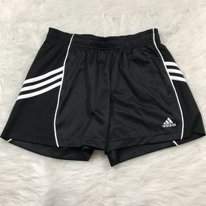 Adidas Womens Soccer Shorts Size Small Black White